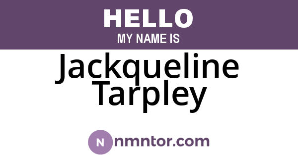 Jackqueline Tarpley