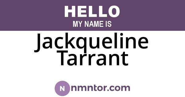 Jackqueline Tarrant