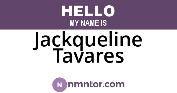 Jackqueline Tavares