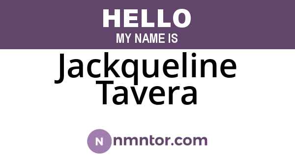 Jackqueline Tavera