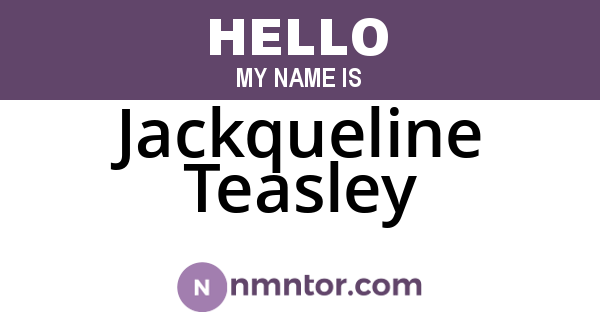 Jackqueline Teasley