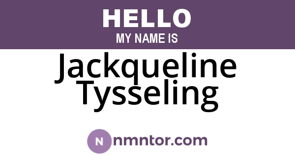 Jackqueline Tysseling