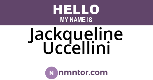 Jackqueline Uccellini