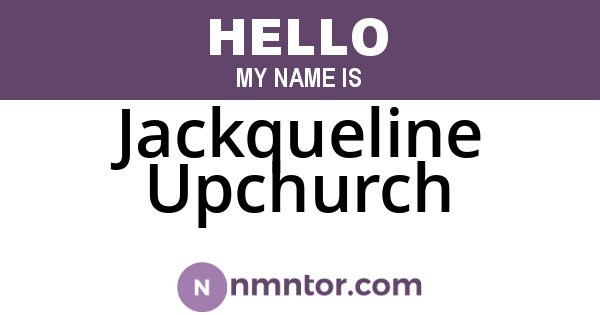 Jackqueline Upchurch