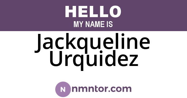 Jackqueline Urquidez