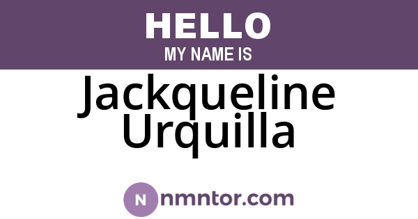 Jackqueline Urquilla