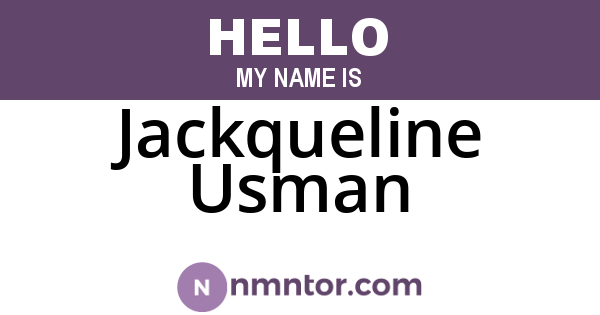 Jackqueline Usman