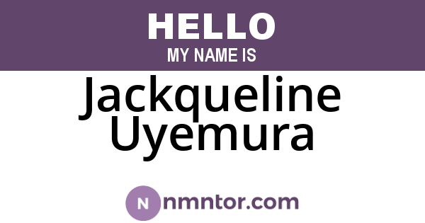 Jackqueline Uyemura
