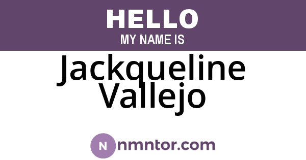Jackqueline Vallejo