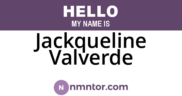 Jackqueline Valverde