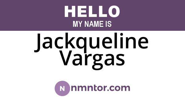 Jackqueline Vargas