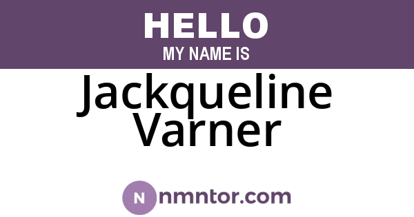 Jackqueline Varner