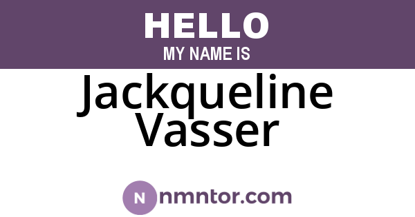 Jackqueline Vasser