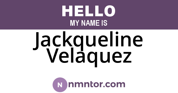Jackqueline Velaquez