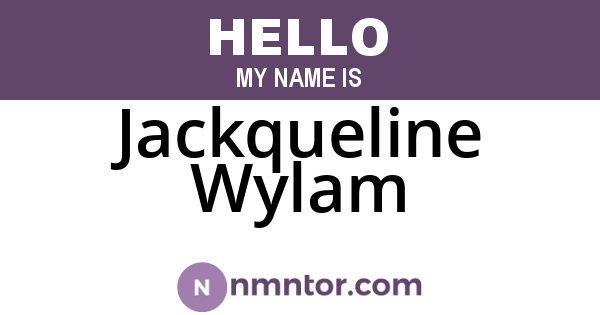 Jackqueline Wylam