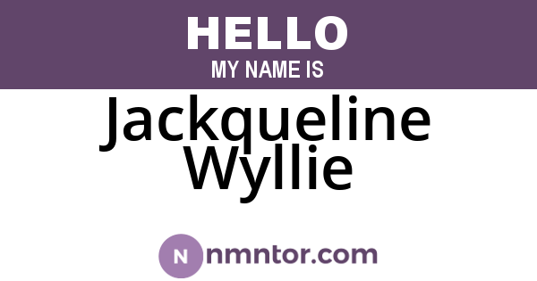 Jackqueline Wyllie