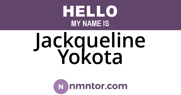 Jackqueline Yokota