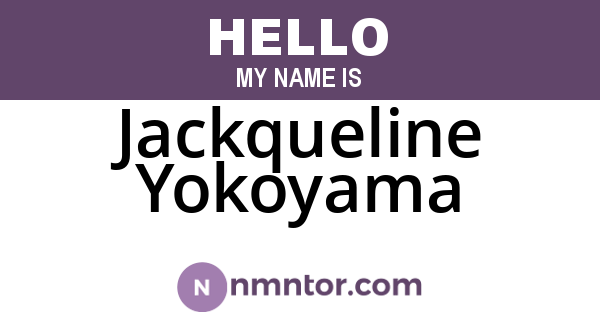 Jackqueline Yokoyama