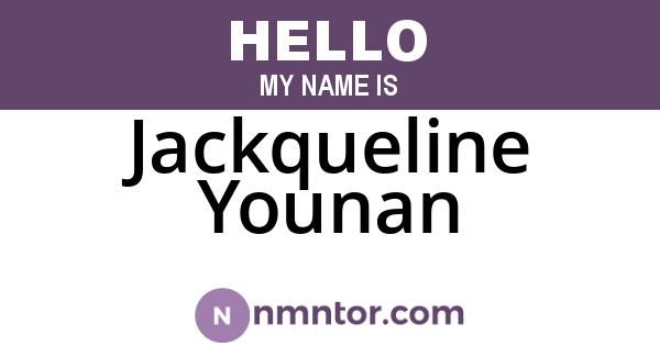 Jackqueline Younan