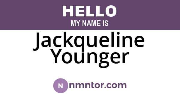 Jackqueline Younger