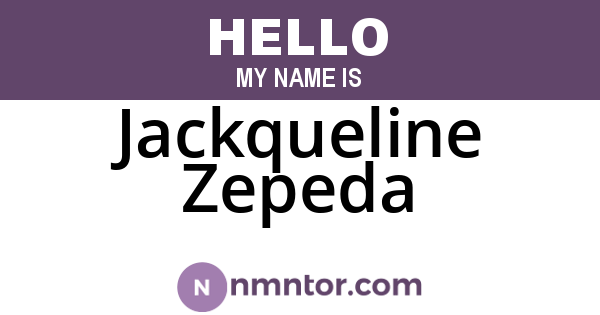 Jackqueline Zepeda