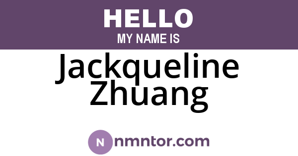 Jackqueline Zhuang