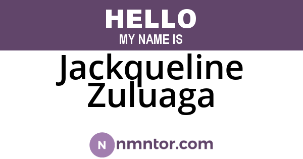 Jackqueline Zuluaga