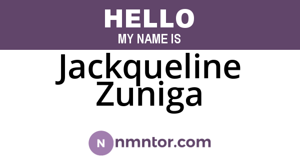 Jackqueline Zuniga