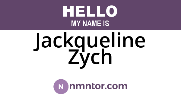 Jackqueline Zych