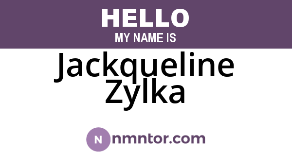 Jackqueline Zylka