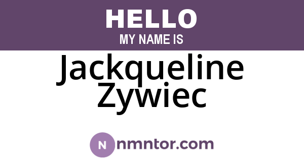 Jackqueline Zywiec