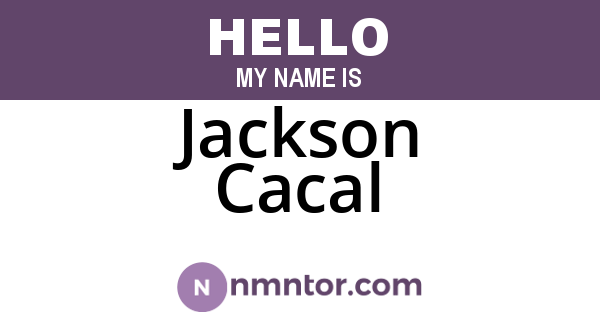 Jackson Cacal