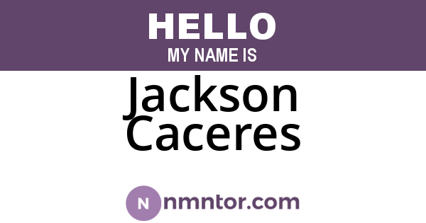 Jackson Caceres
