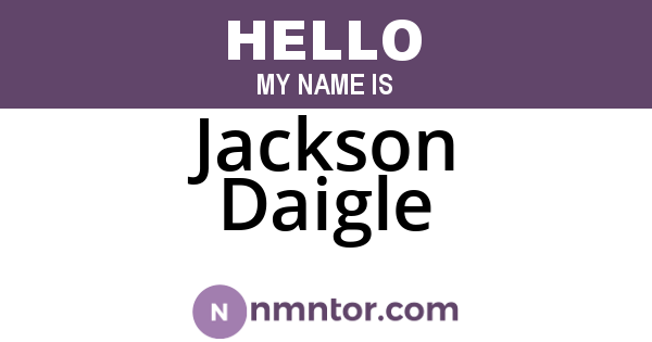 Jackson Daigle