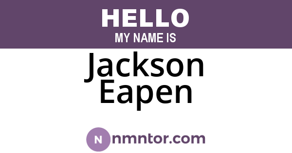 Jackson Eapen