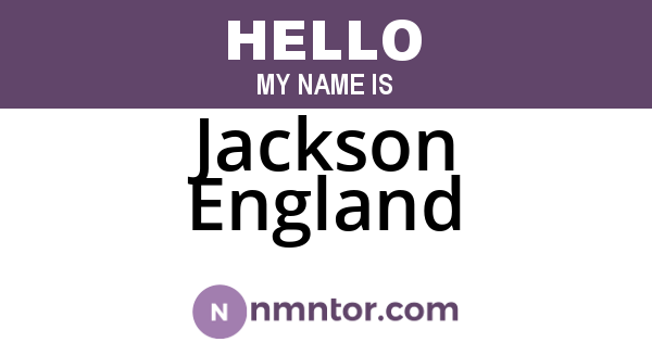 Jackson England