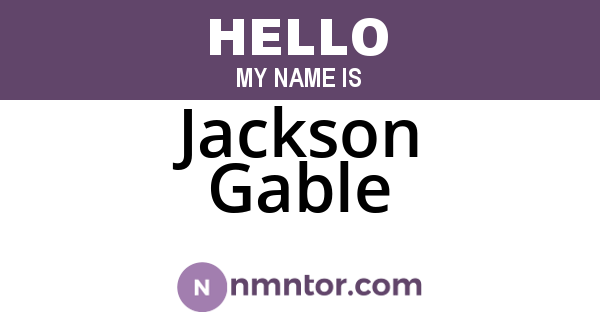 Jackson Gable