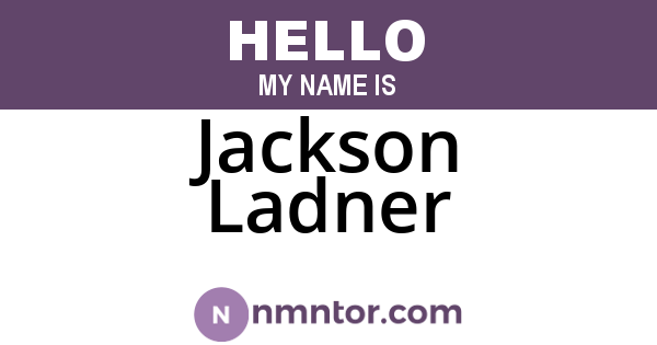 Jackson Ladner