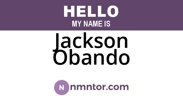 Jackson Obando