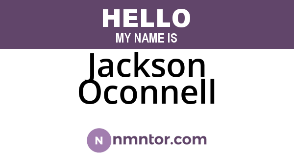 Jackson Oconnell