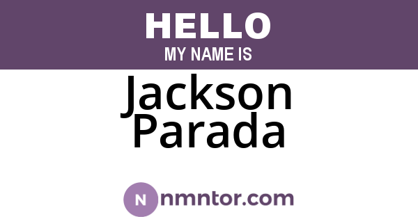 Jackson Parada