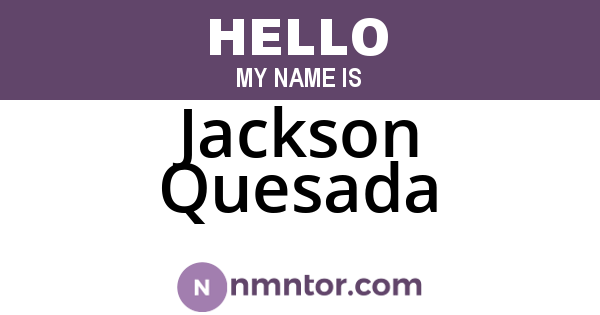 Jackson Quesada