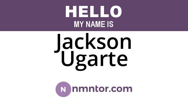 Jackson Ugarte