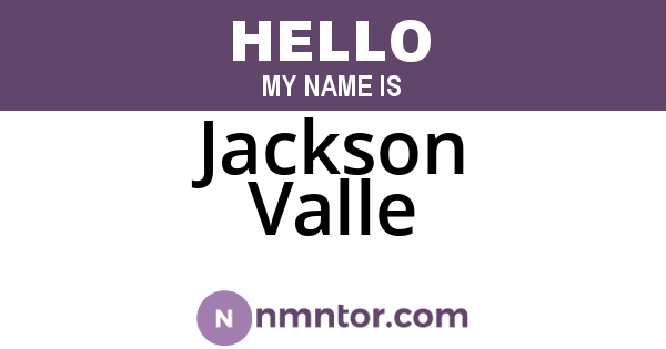 Jackson Valle