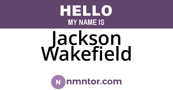 Jackson Wakefield