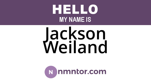 Jackson Weiland