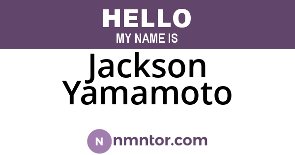 Jackson Yamamoto