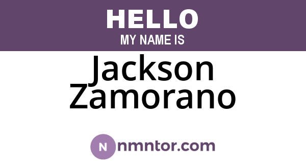 Jackson Zamorano