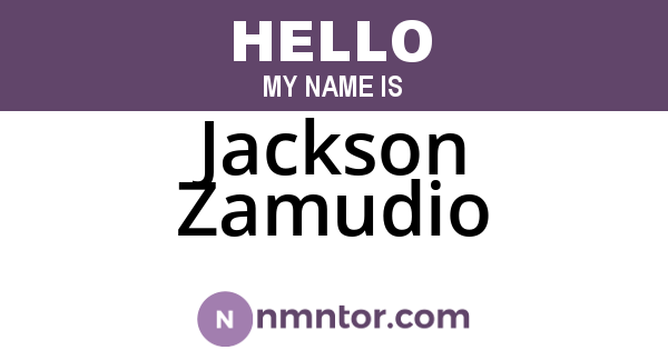 Jackson Zamudio