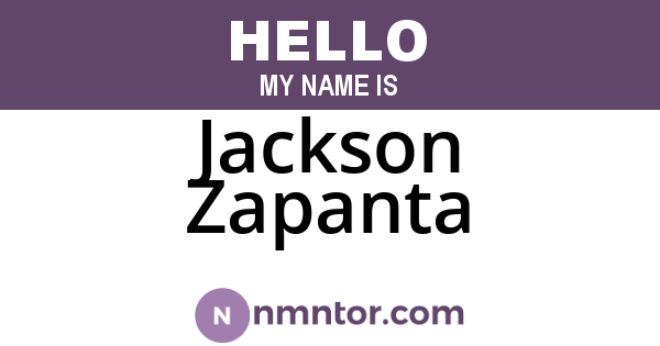 Jackson Zapanta